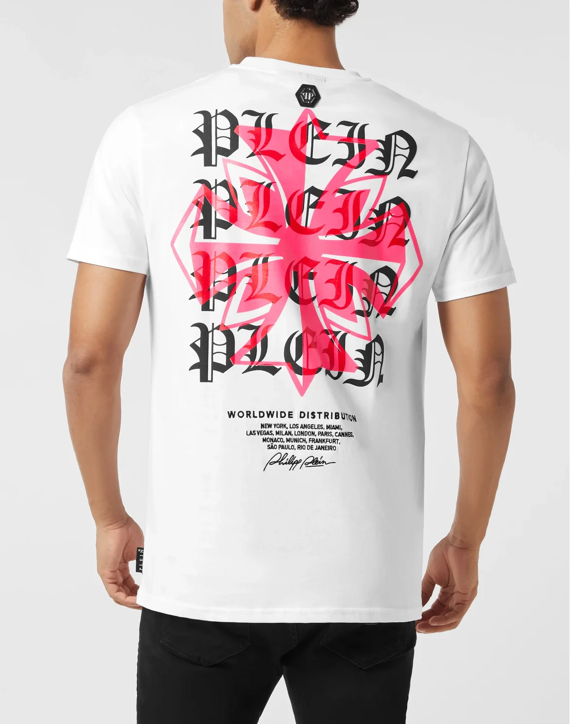 Round Neck T-Shirt Worldwide Puffy Crest, цвет: Белый
