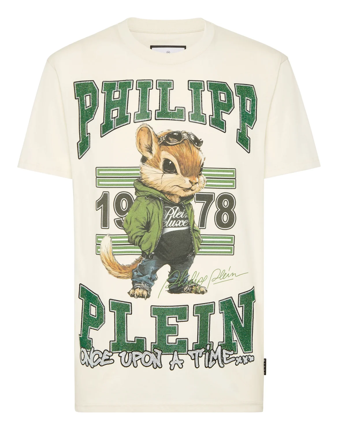 Round Neck T-Shirt College Squirrel Stones, цвет: Бежевый