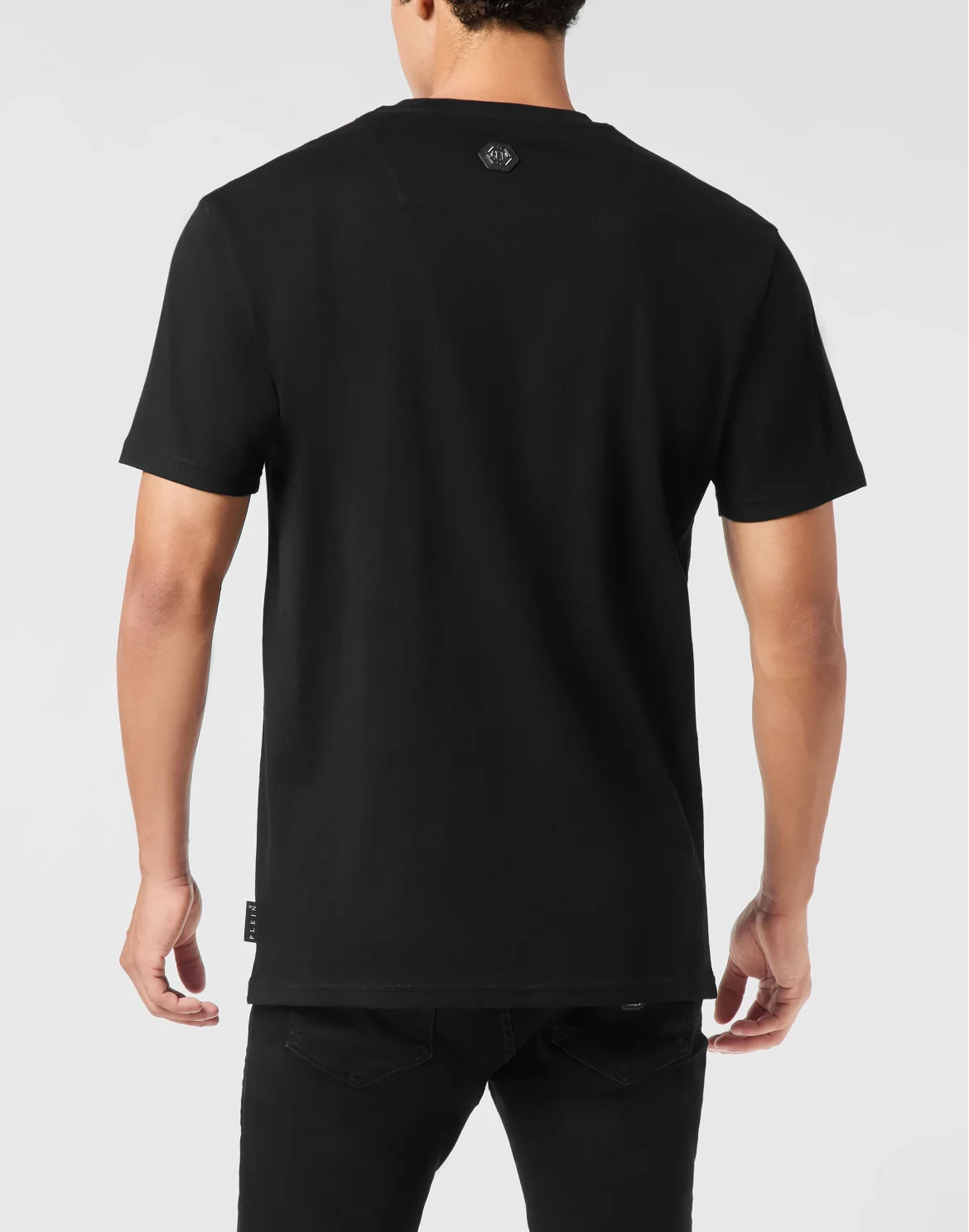 Round Neck T-Shirt Plein Deluxe Stones, цвет: Черный