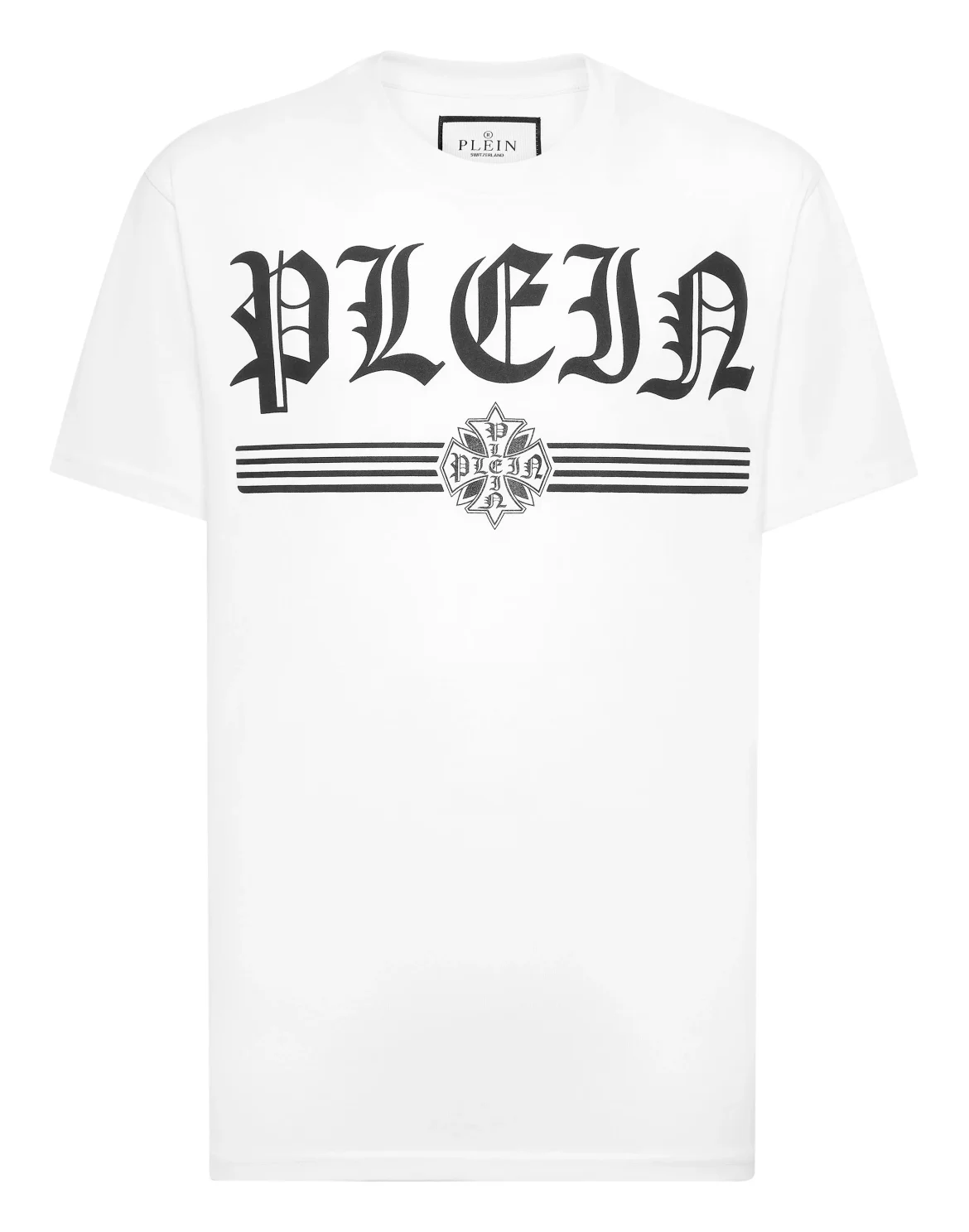 Round Neck T-Shirt Gothic Plein, цвет: Белый