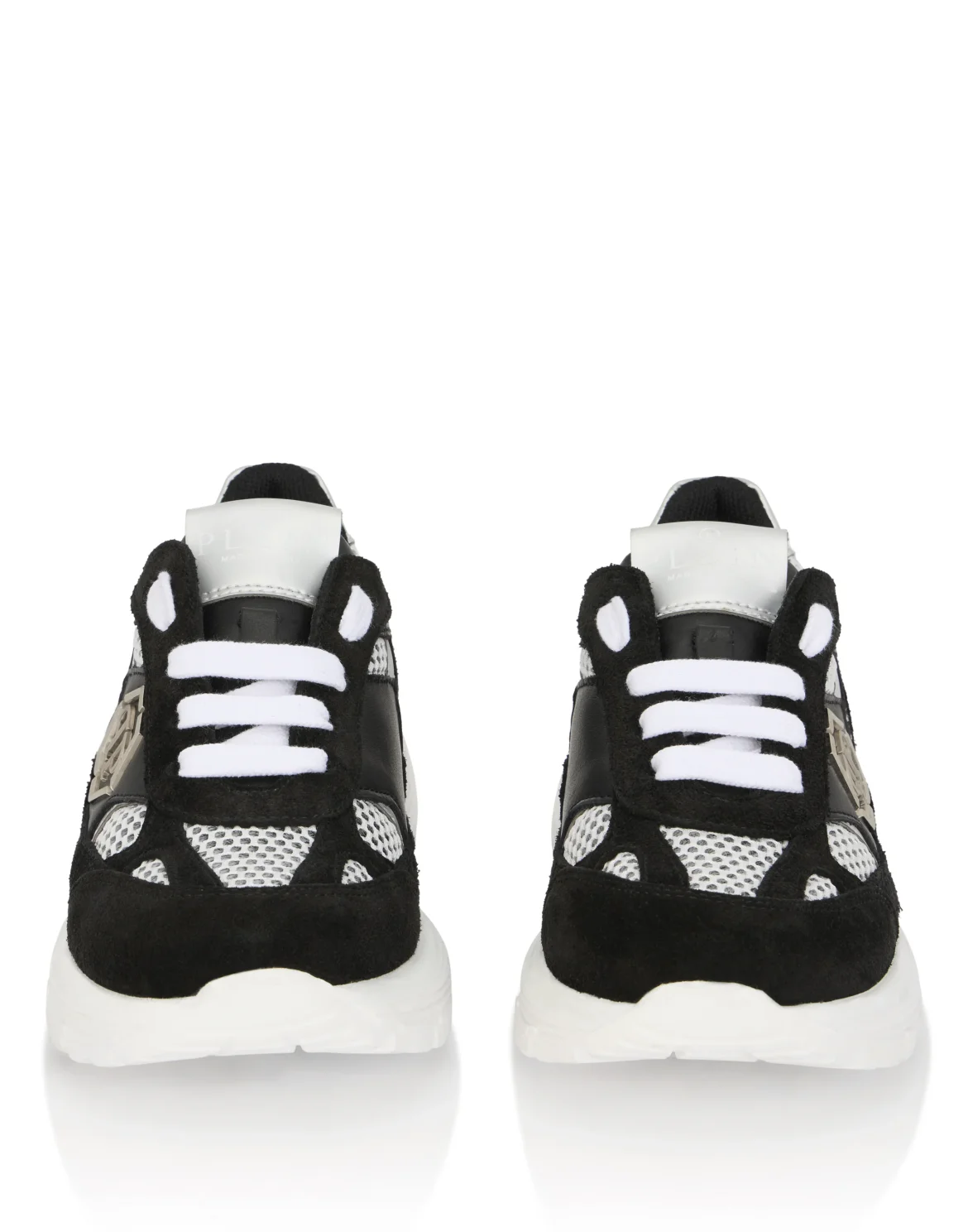 Suede Low-Top Sneakers, цвет: Черный