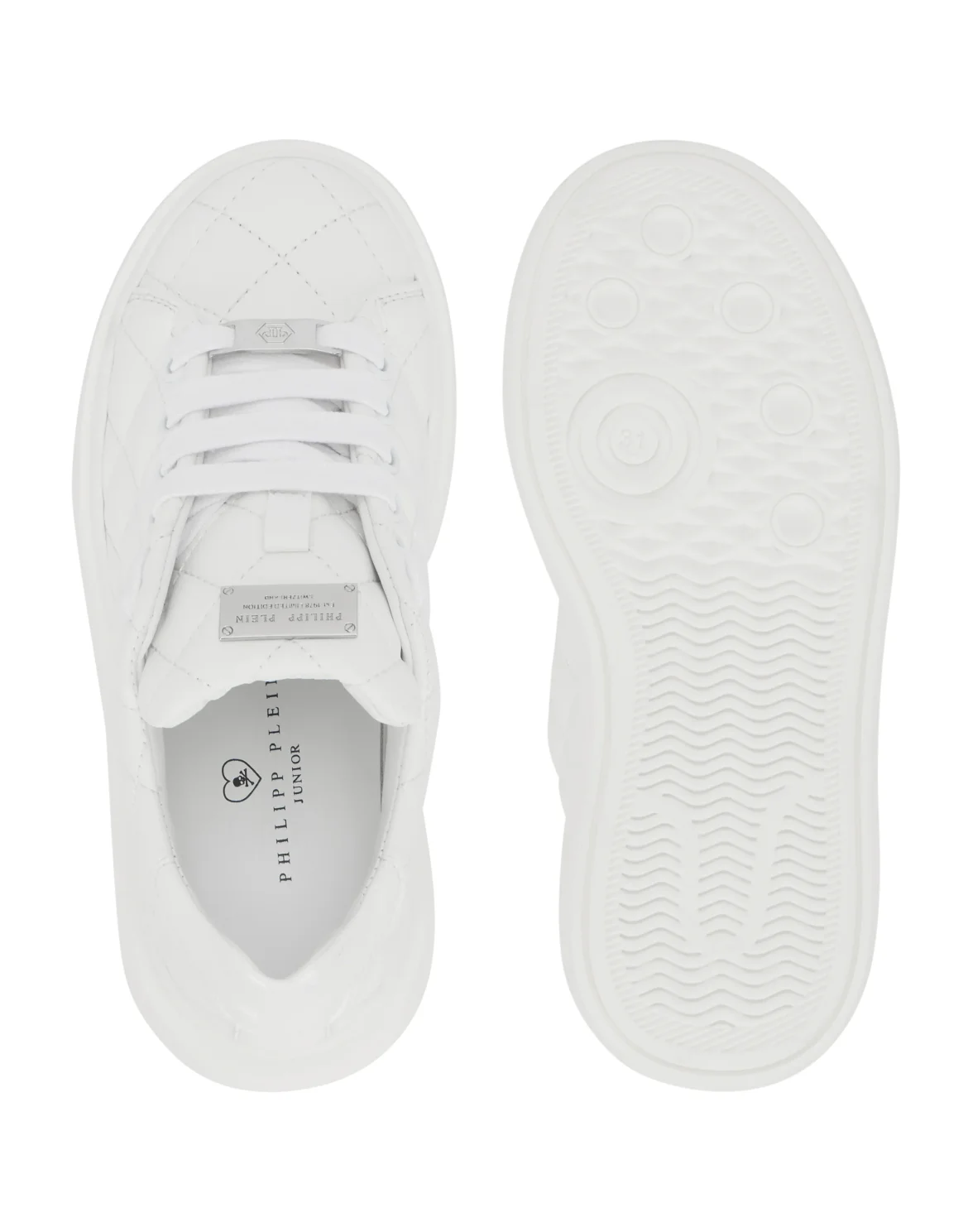 Low-Top Sneakers Matelasse, цвет: Белый