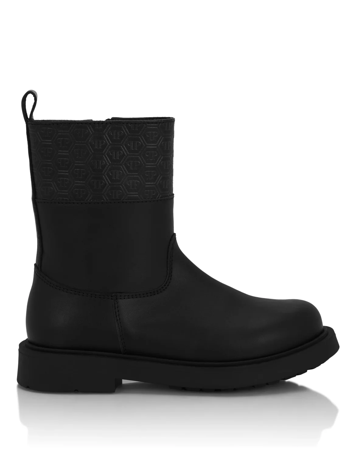 Leather Low Boots Monogram, цвет: Черный