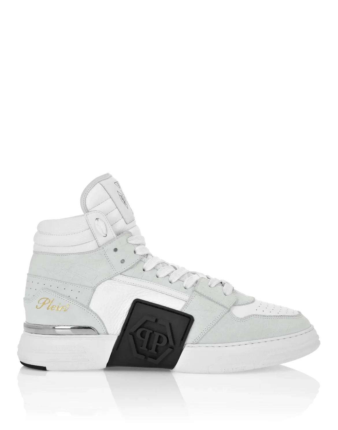 Nubuck Mid Top Sneakers Phantom, цвет: Белый