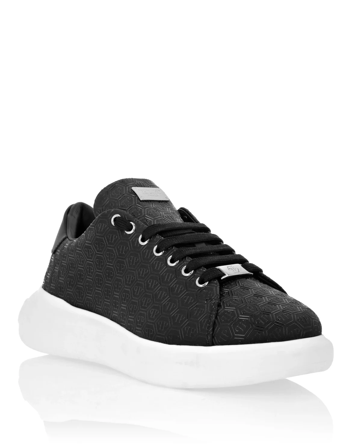 Nappa Leather Low Top Sneakers Monogram, цвет: Черный