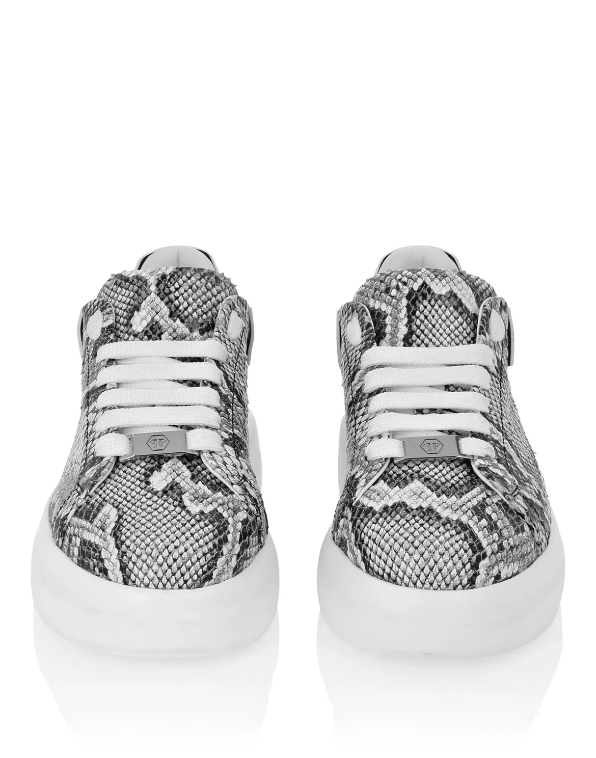 Low Top Sneakers Roccia Python Print, цвет: Белый