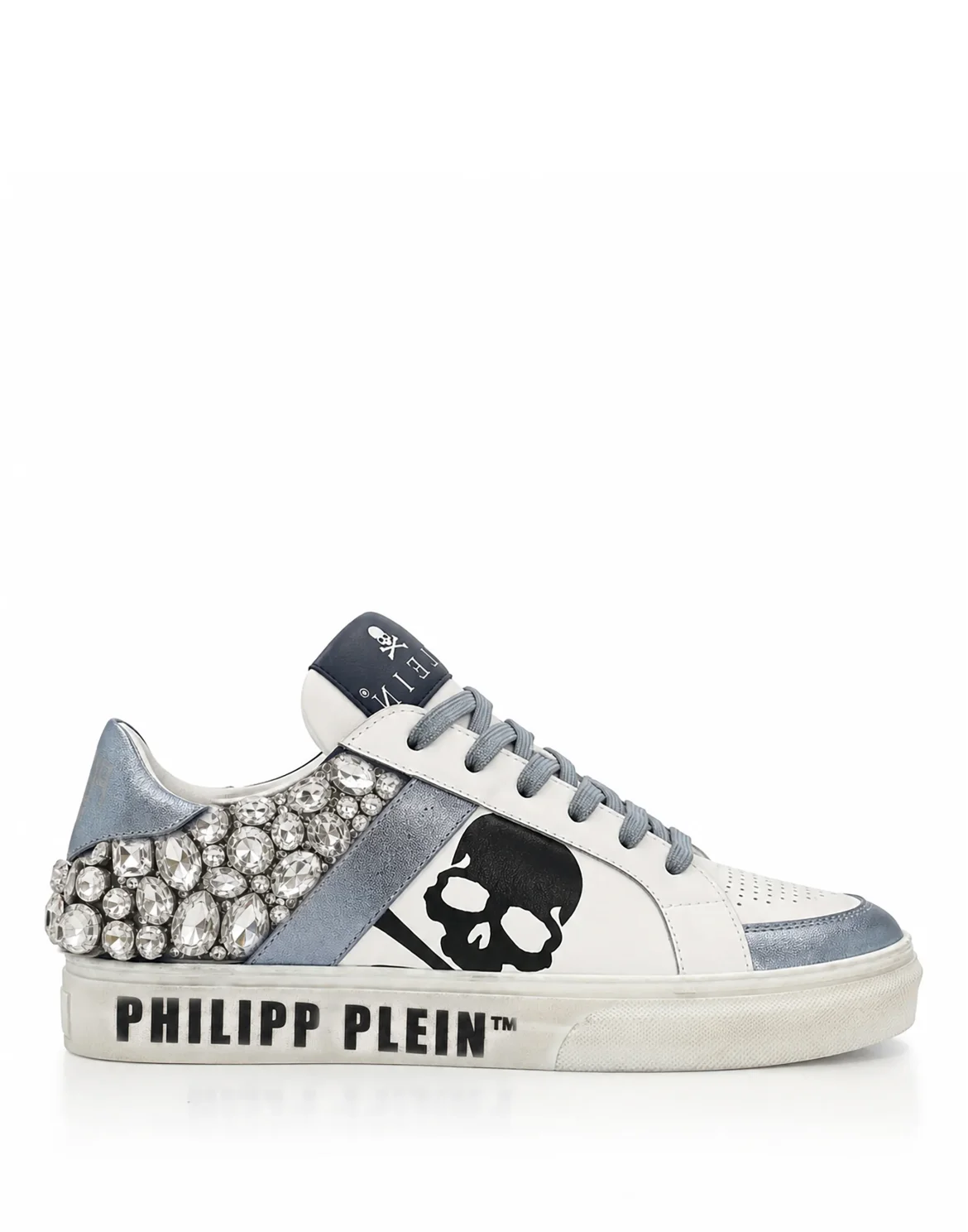 Low-Top Sneakers Skull Stones, цвет: Синий