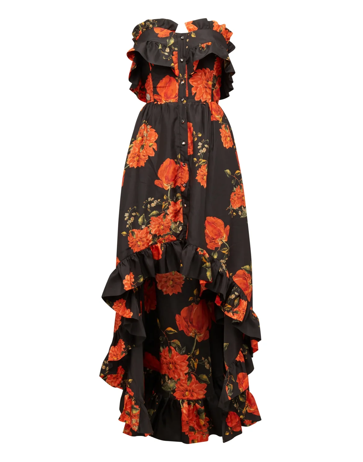 Long Dress "Full Of Flower", цвет: Черный