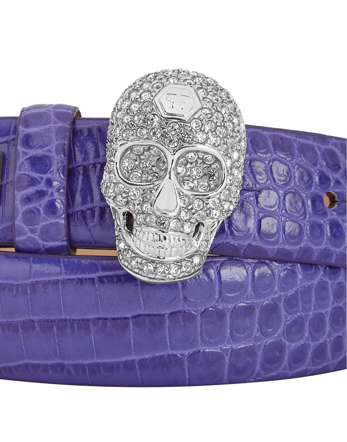 Belt Skull crystal, цвет: Фиолетовый