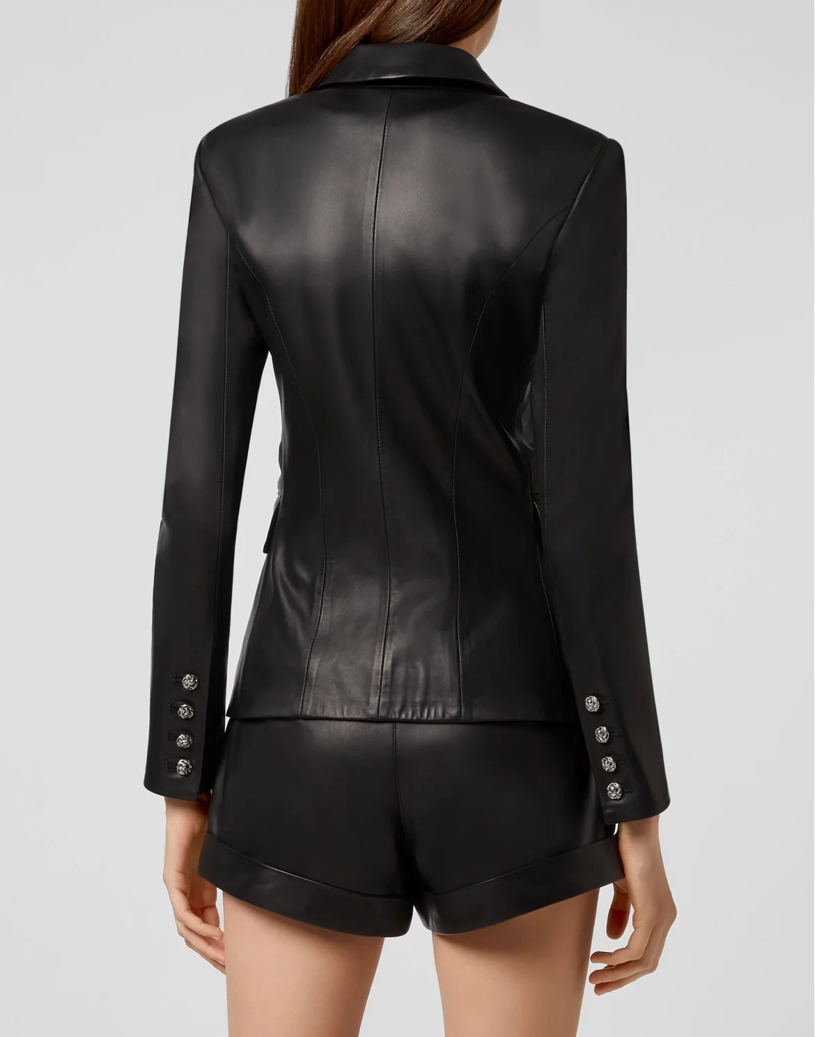 Leather Blazer Crystal, цвет: Черный