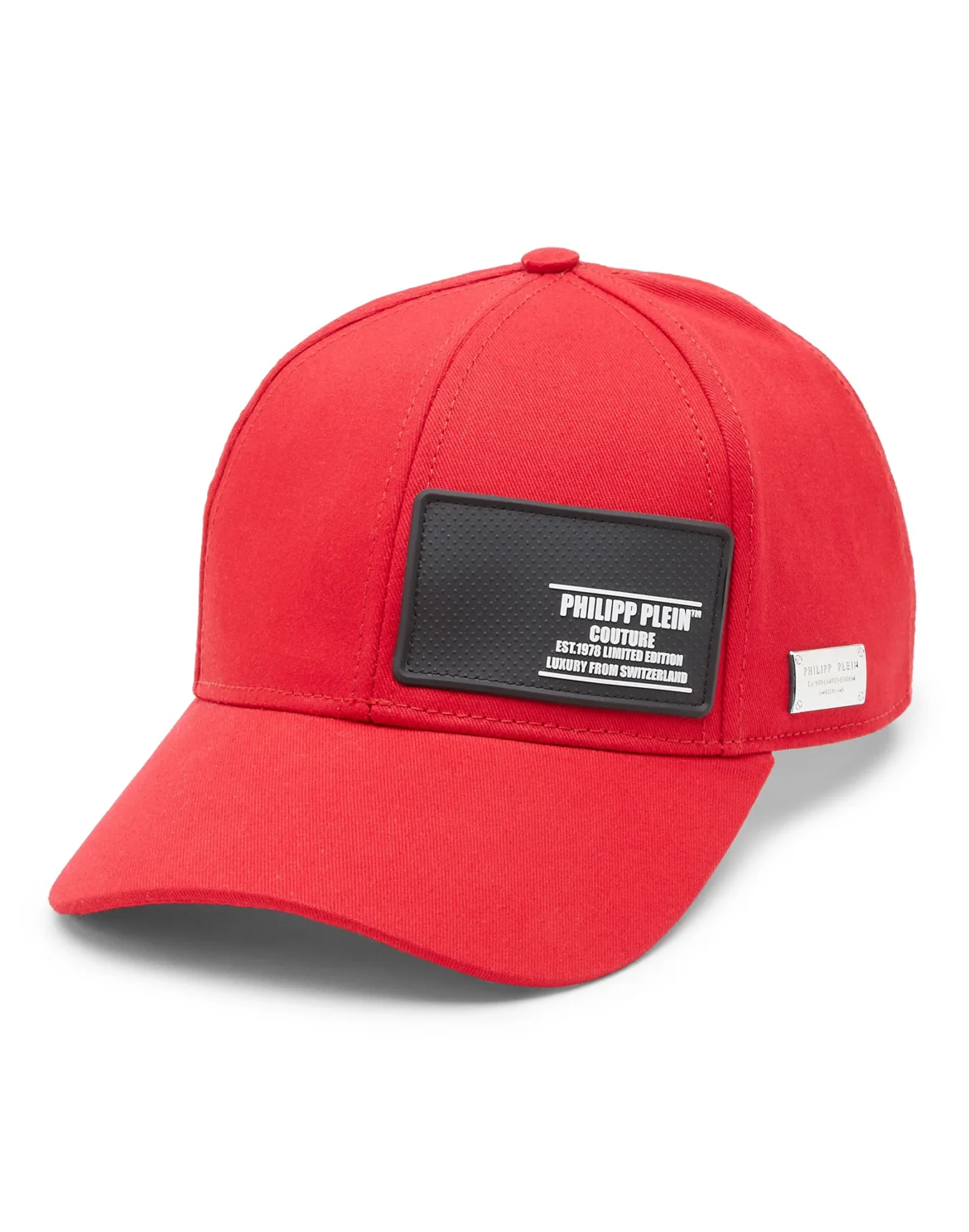 Baseball Cap Rubber Patch Philipp Plein TM, цвет: Красный