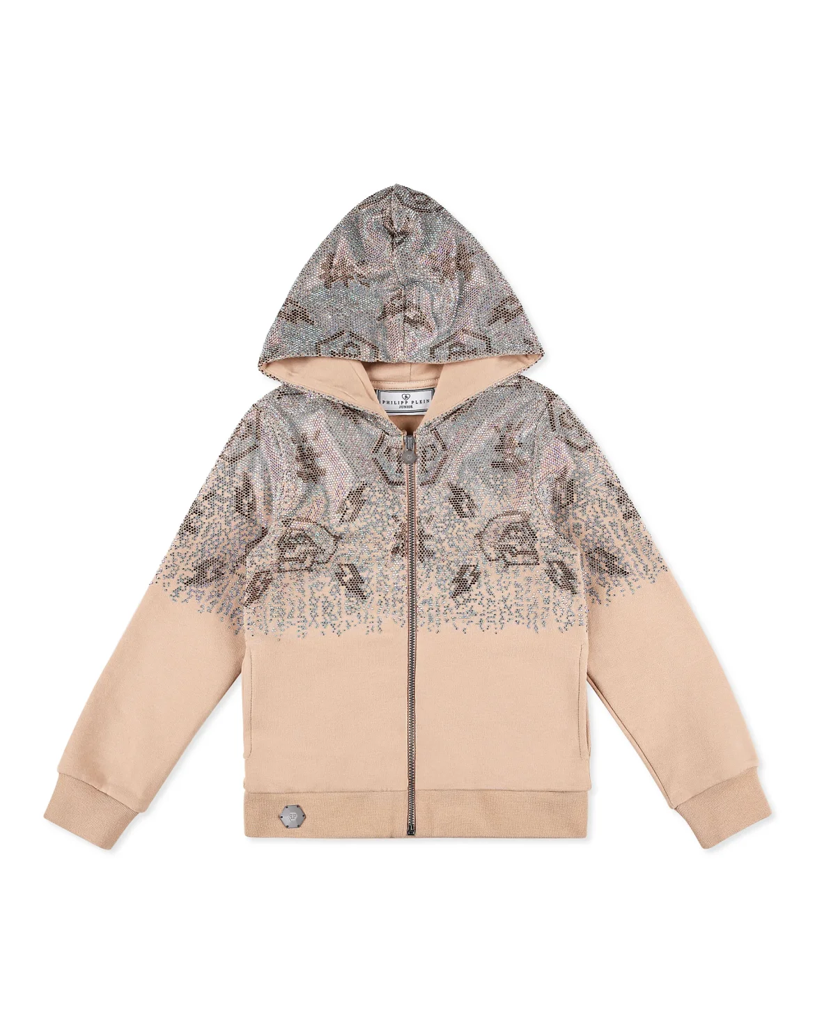 Hoodie Sweatjacket Monogram, цвет: Бежевый