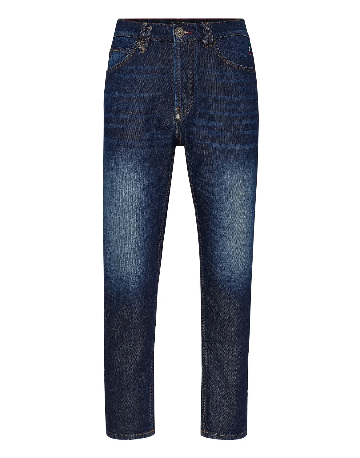 Denim Trousers Carrot Fit Iconic Plein, цвет: Синий