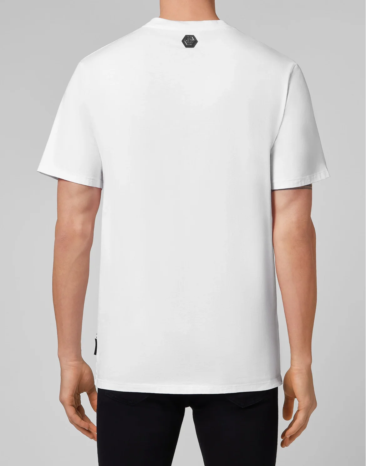 T-shirt Round Neck SS Spray Effect Print Philipp Plein TM, цвет: Белый