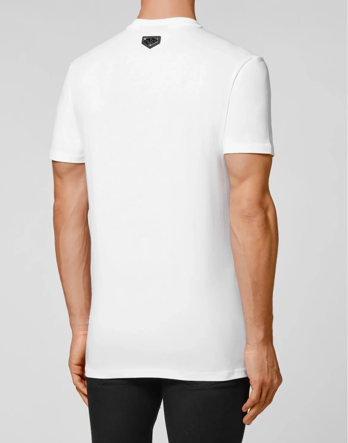 T-shirt Round Neck SS stones Skull, цвет: Белый