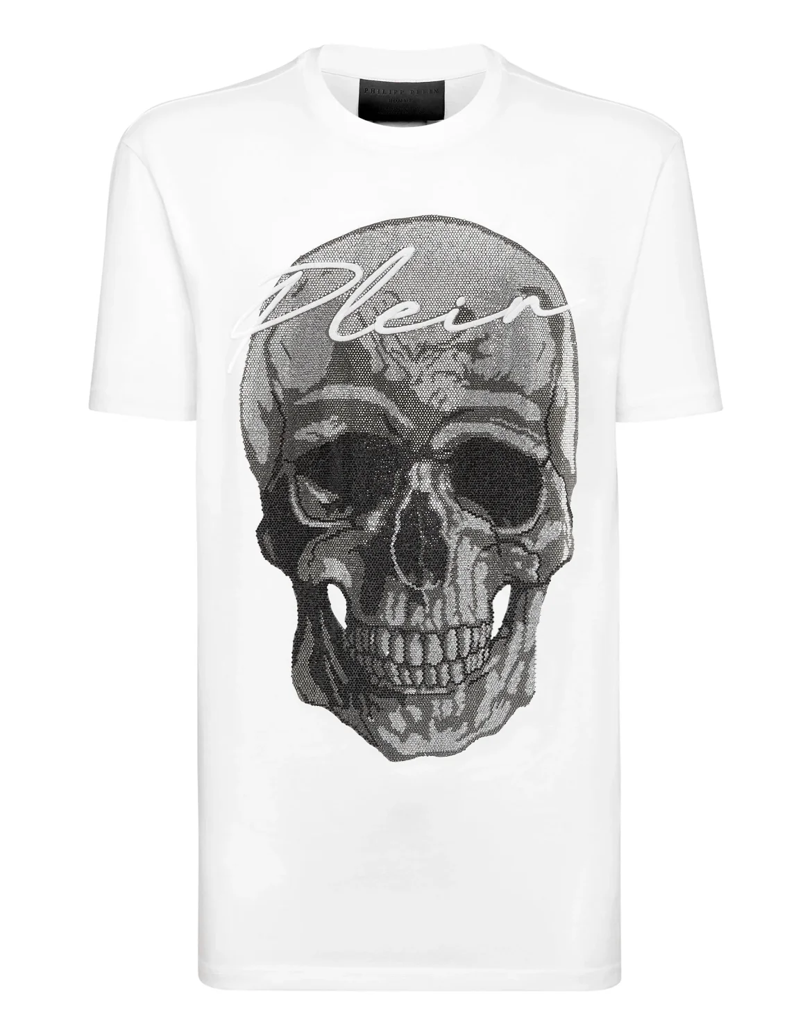 T-shirt Round Neck SS stones Skull, цвет: Белый
