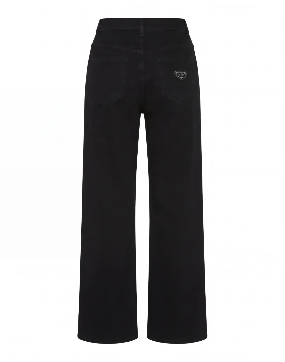 Denim Trousers Loose Fit Iconic Plein, цвет: Черный