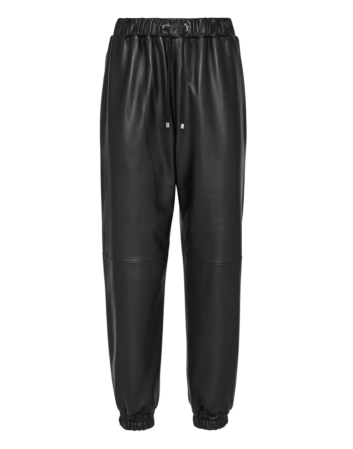 Soft Leather Jogging Trousers, цвет: Черный