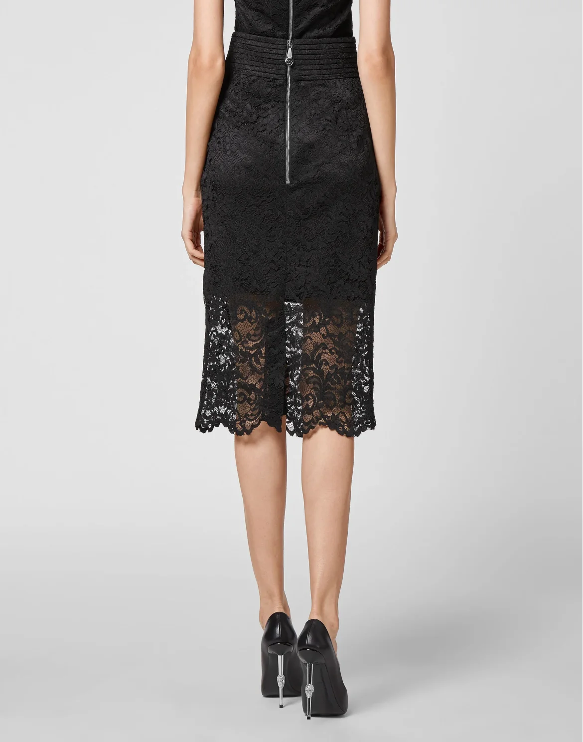 Long Skirt Lace, цвет: Черный