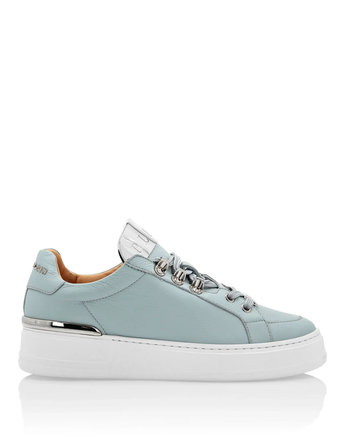 Leather Lo-Top Sneakers Silver $urfer TM, цвет: Голубой