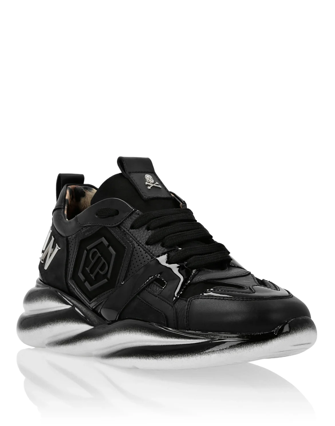Runner mix materials Plein Hurricane, цвет: Черный