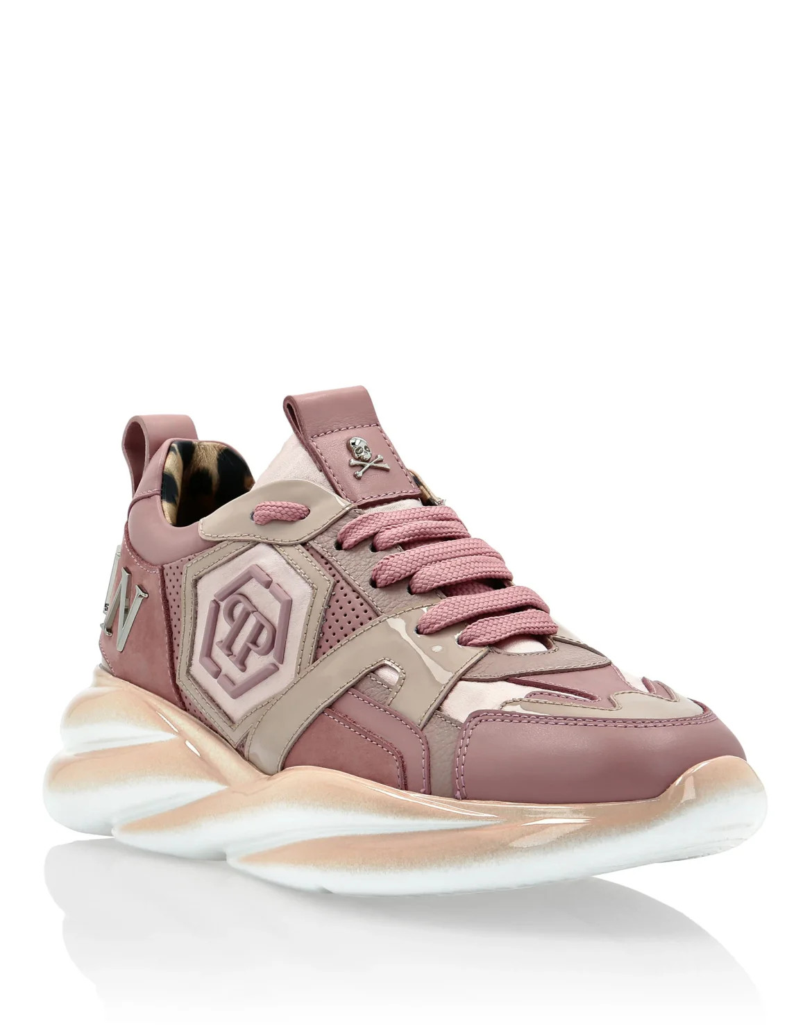 Runner mix materials Plein Hurricane, цвет: Розовый