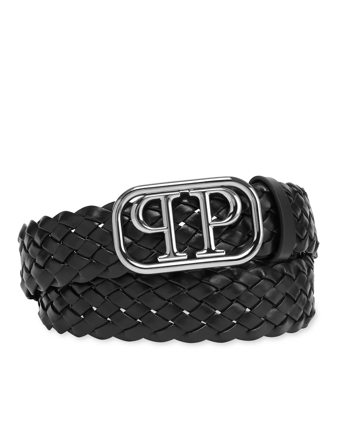 Leather Belt Philipp Plein TM, цвет: Черный