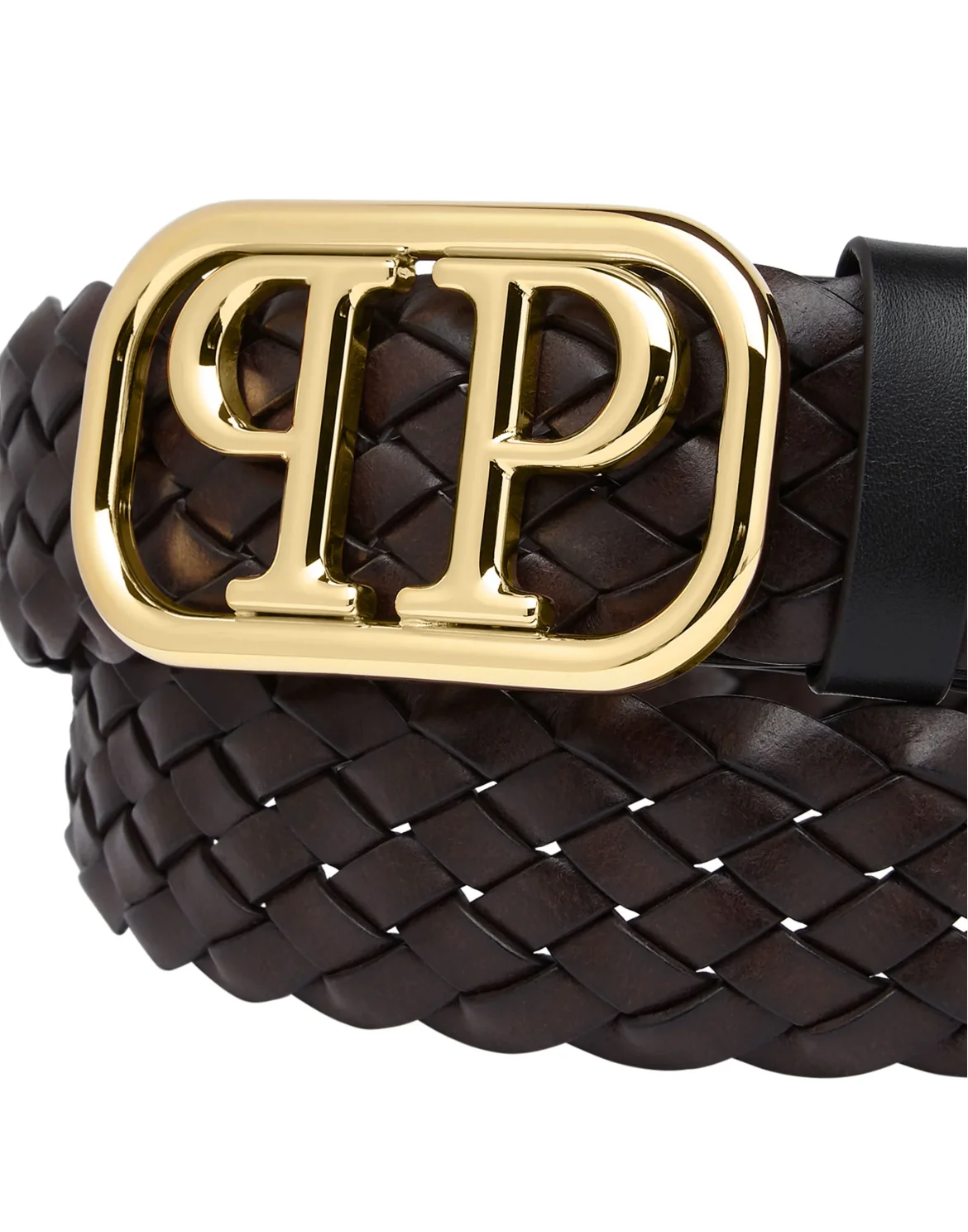 Leather Belt Philipp Plein TM, цвет: Коричневый