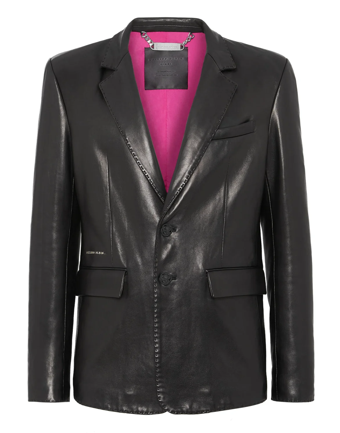 Leather Blazer, цвет: Черный