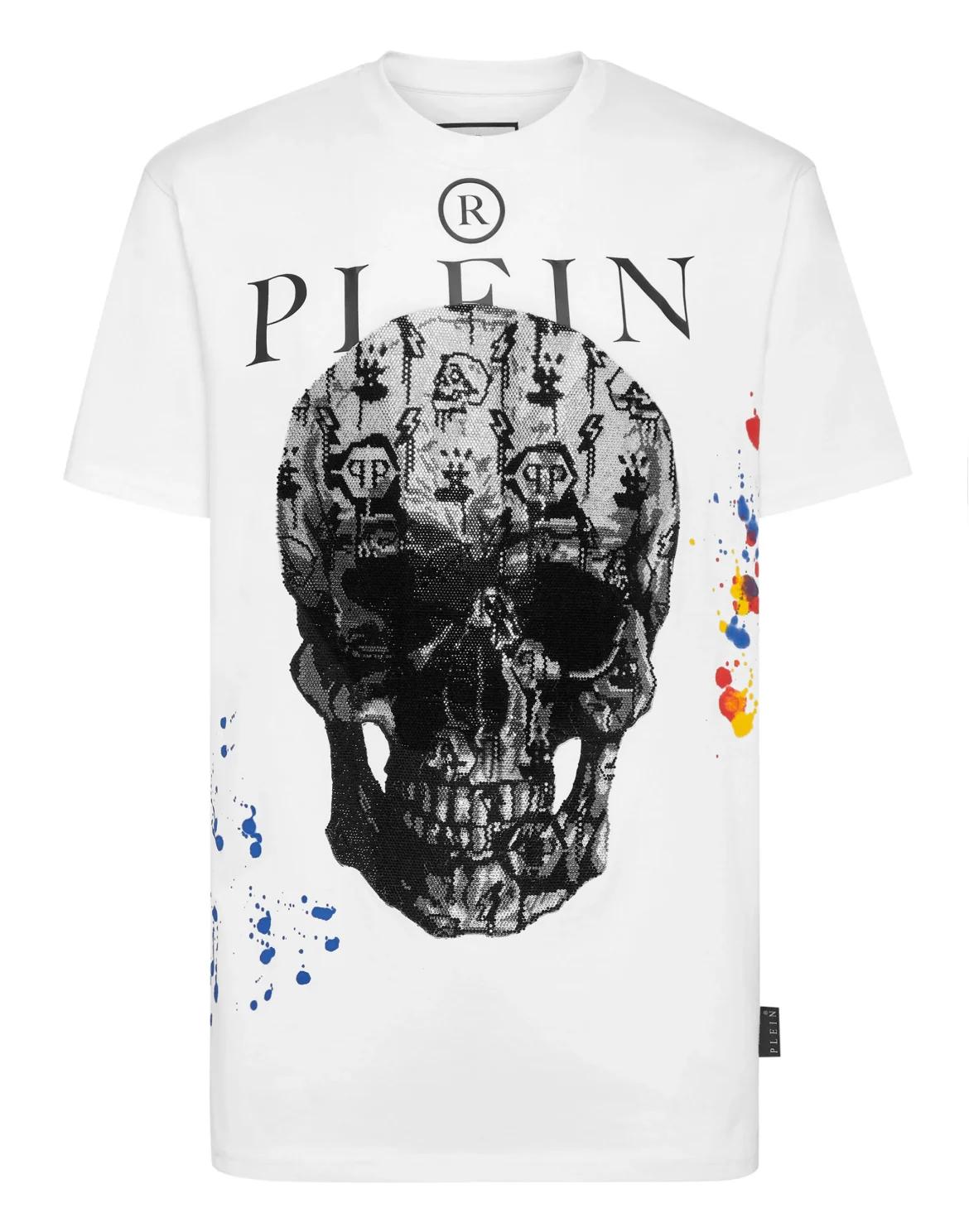 T-shirt Round Neck SS with Crystals, цвет: Белый