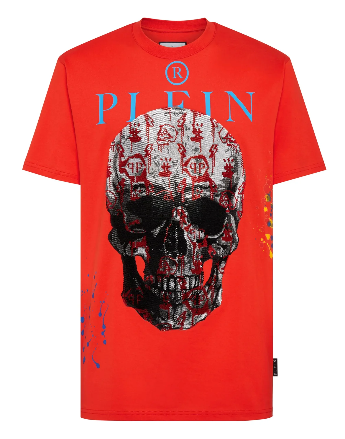 T-shirt Round Neck SS with Crystals, цвет: Красный