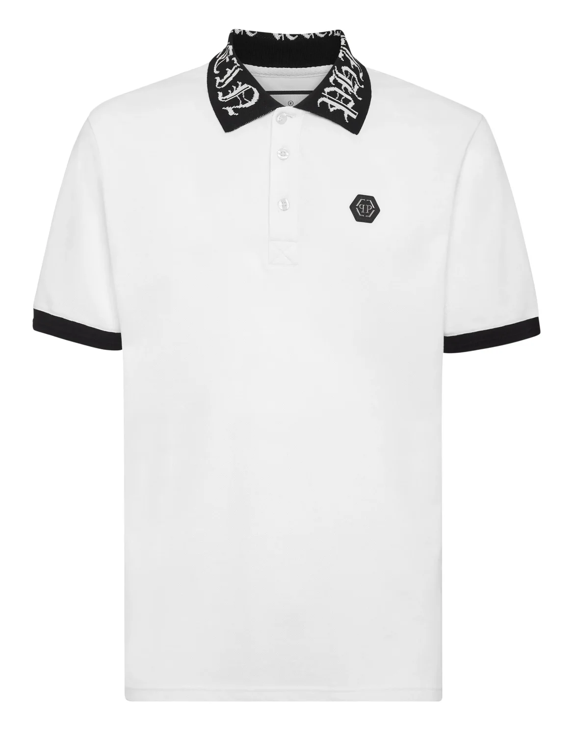 Slim Fit Polo SS Philipp Plein TM, цвет: Белый