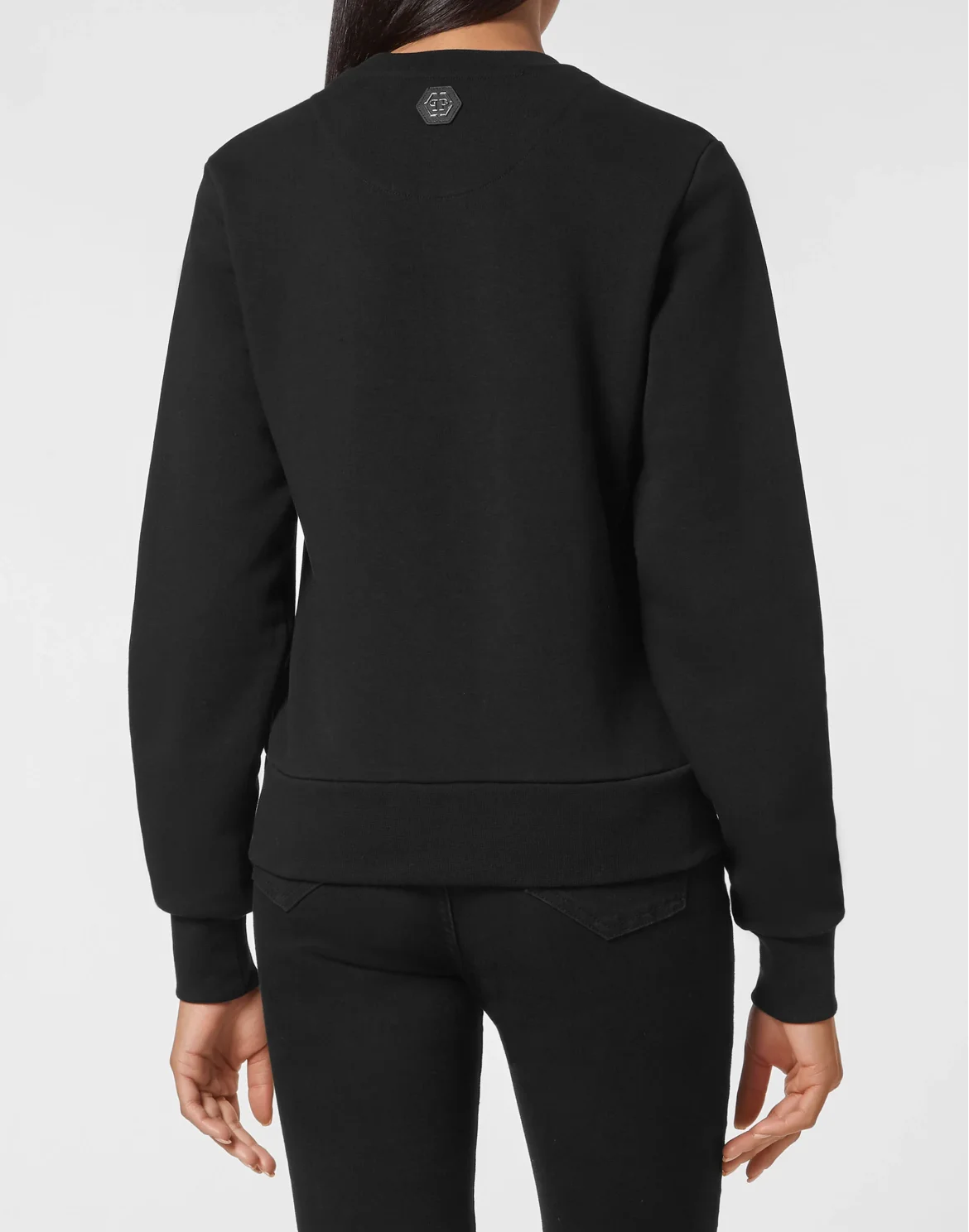 Sweatshirt LS Monogram with Crystals, цвет: Черный
