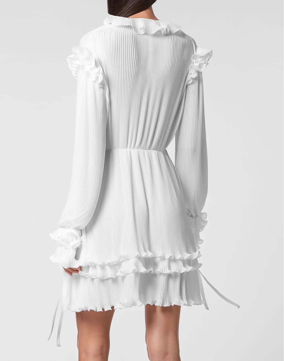 Midi Dress Plisse, цвет: Белый