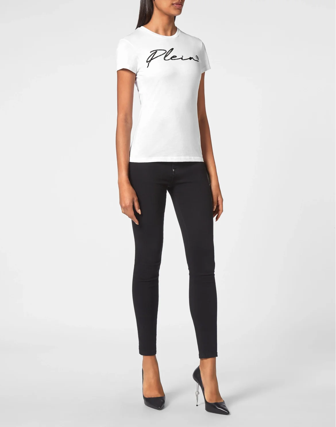 T-shirt Sexy Pure with Crystals, цвет: Белый