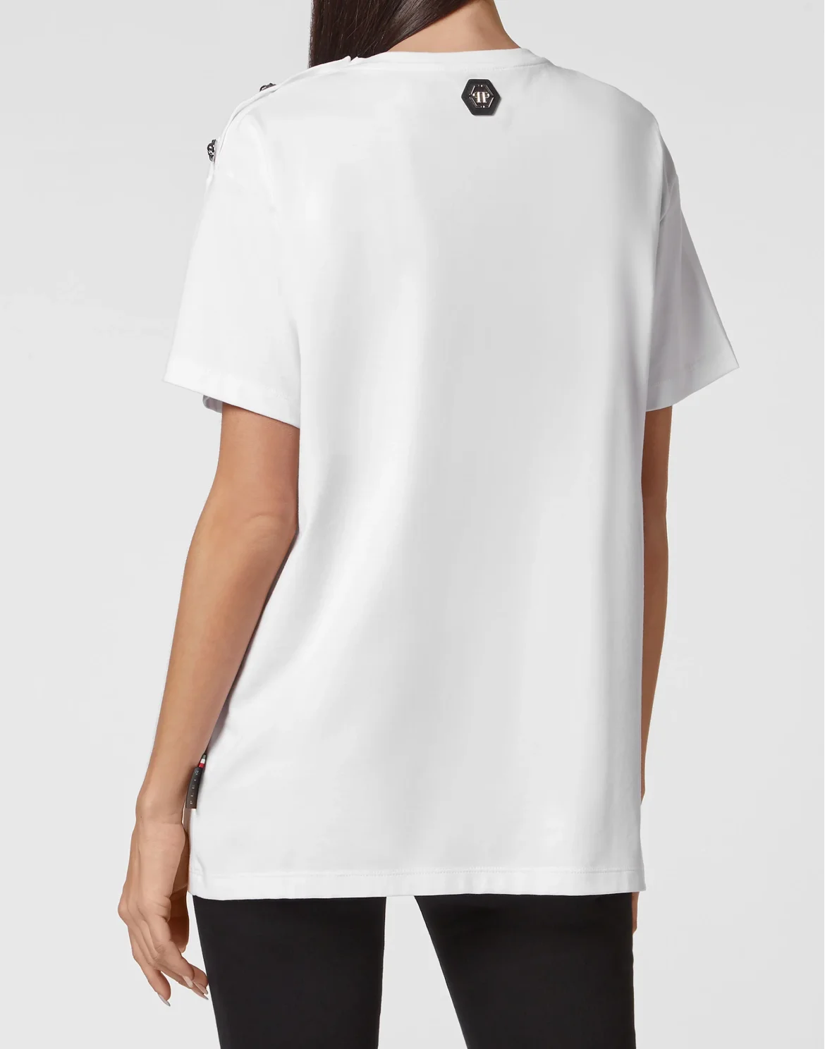 Tank Top Padded Shoulder with Crystals, цвет: Белый
