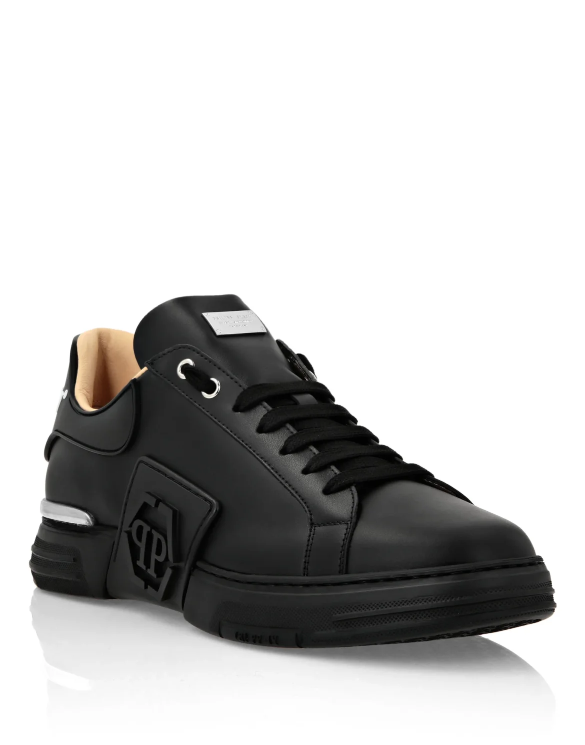 Lo-Top Leather Sneakers Phantom Kick$, цвет: Черный