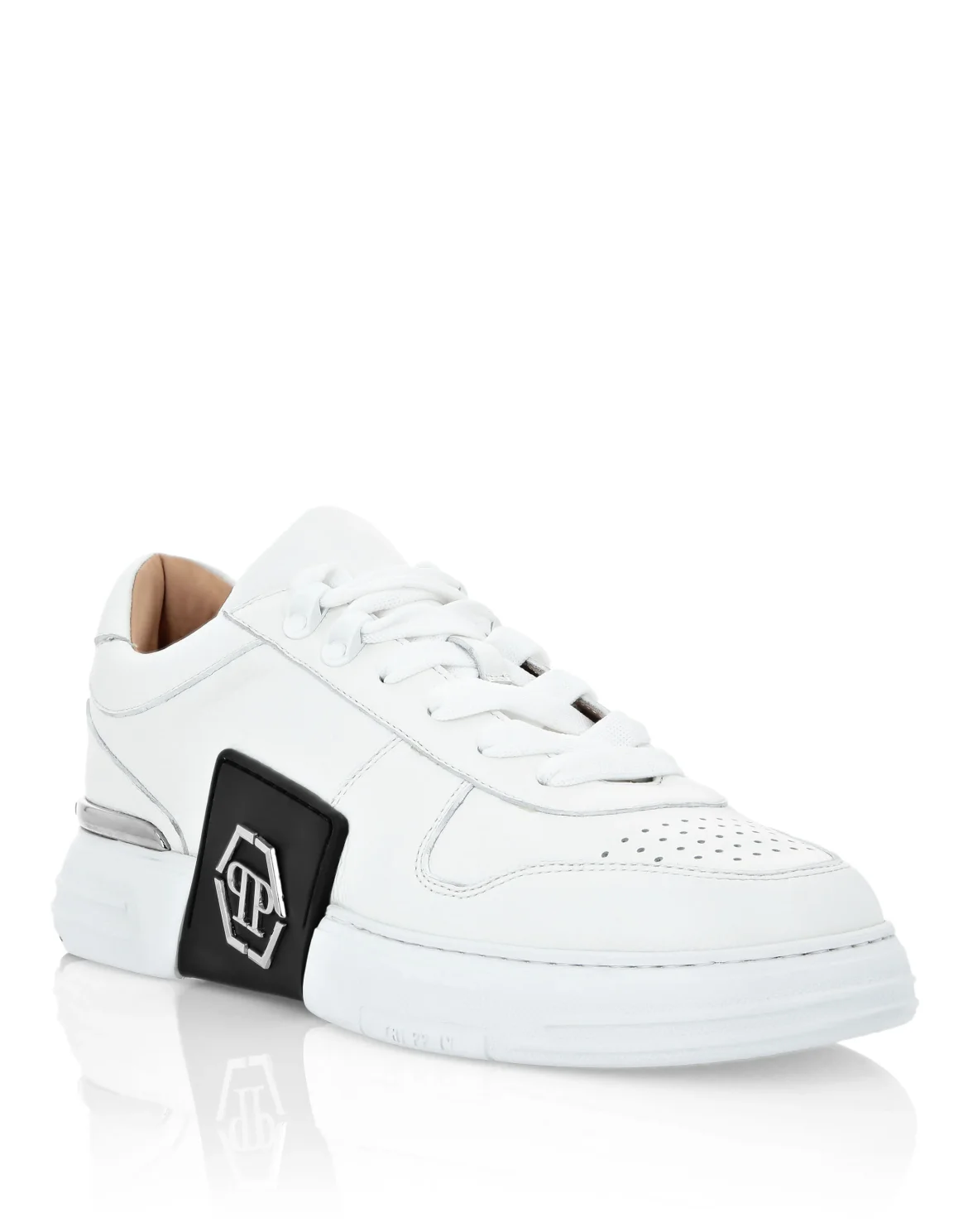 LO-TOP SNEAKERS PHANTOM KICK$ LEATHER Platinum HEXAGON, цвет: Белый