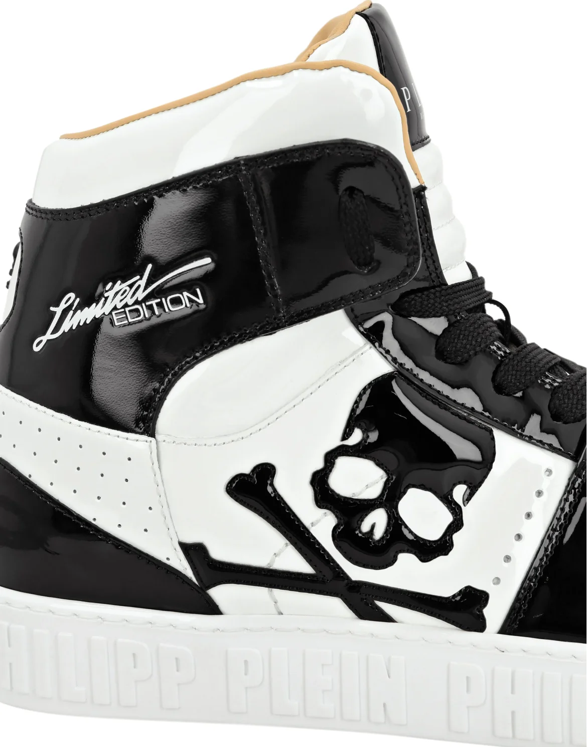 HI-TOP SNEAKERS NOTORIOUS PATENT SKULL, цвет: Белый
