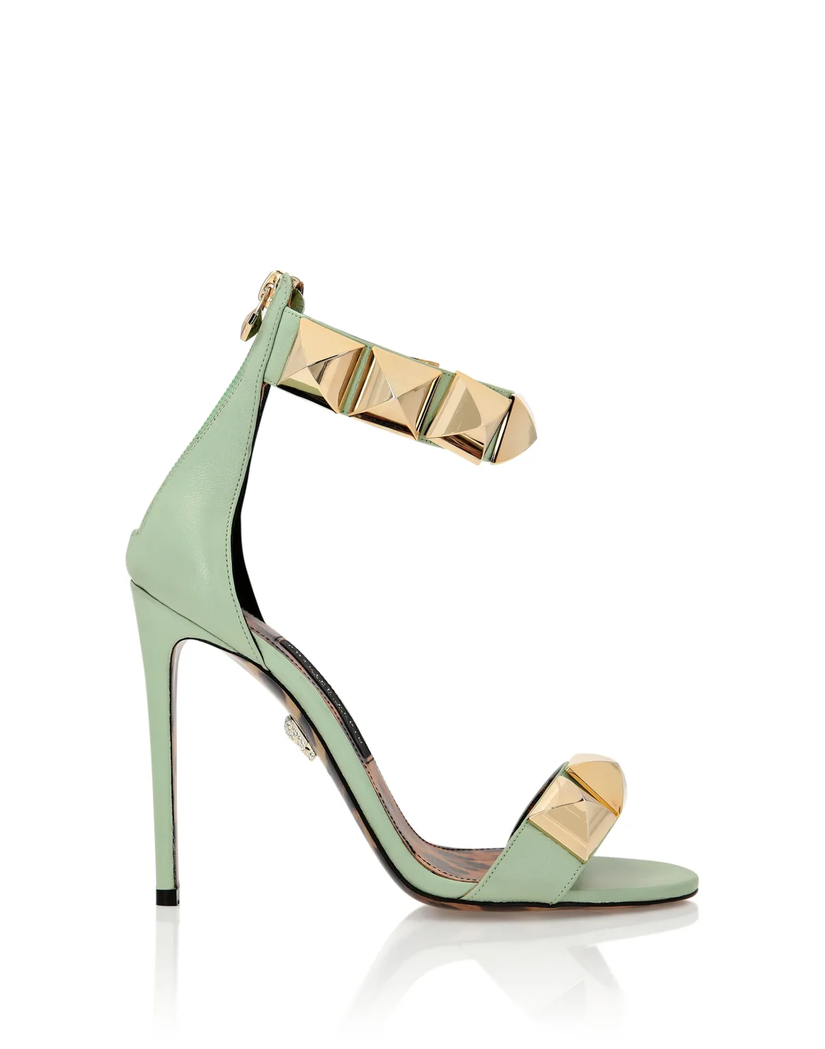 Ankle Strap Stud Sandals, цвет: Бирюзовый