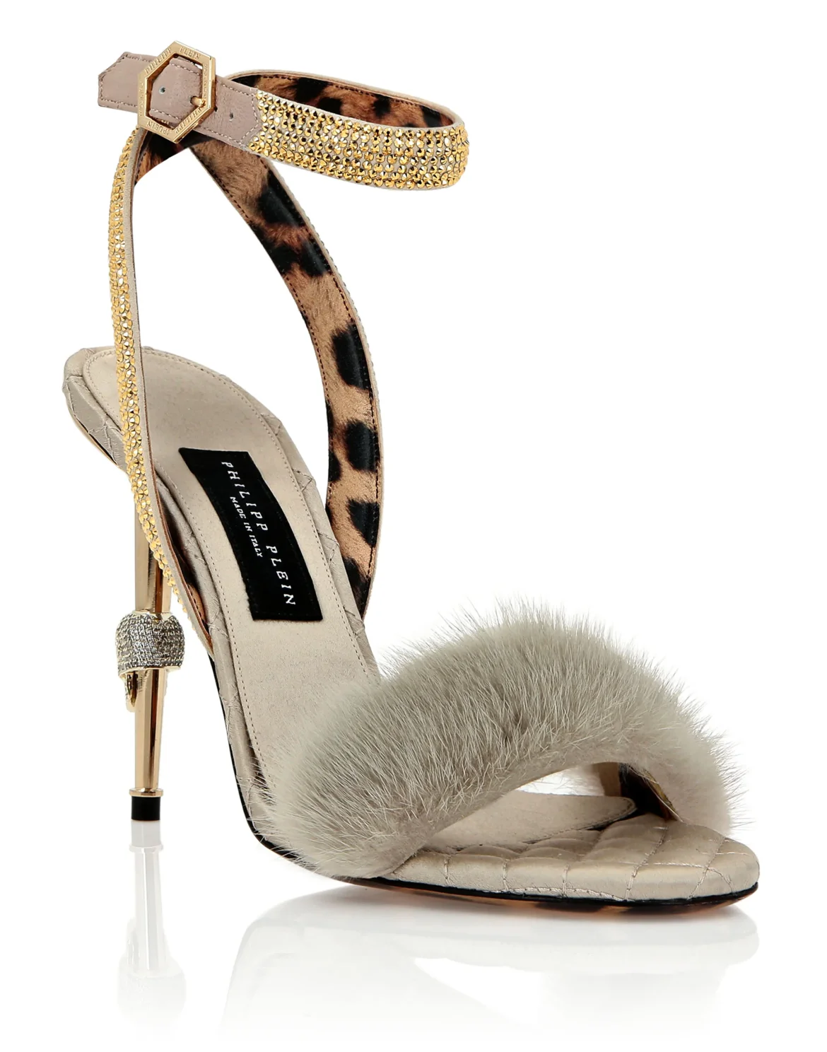 Sandals High Heels Crystal, цвет: Золотой