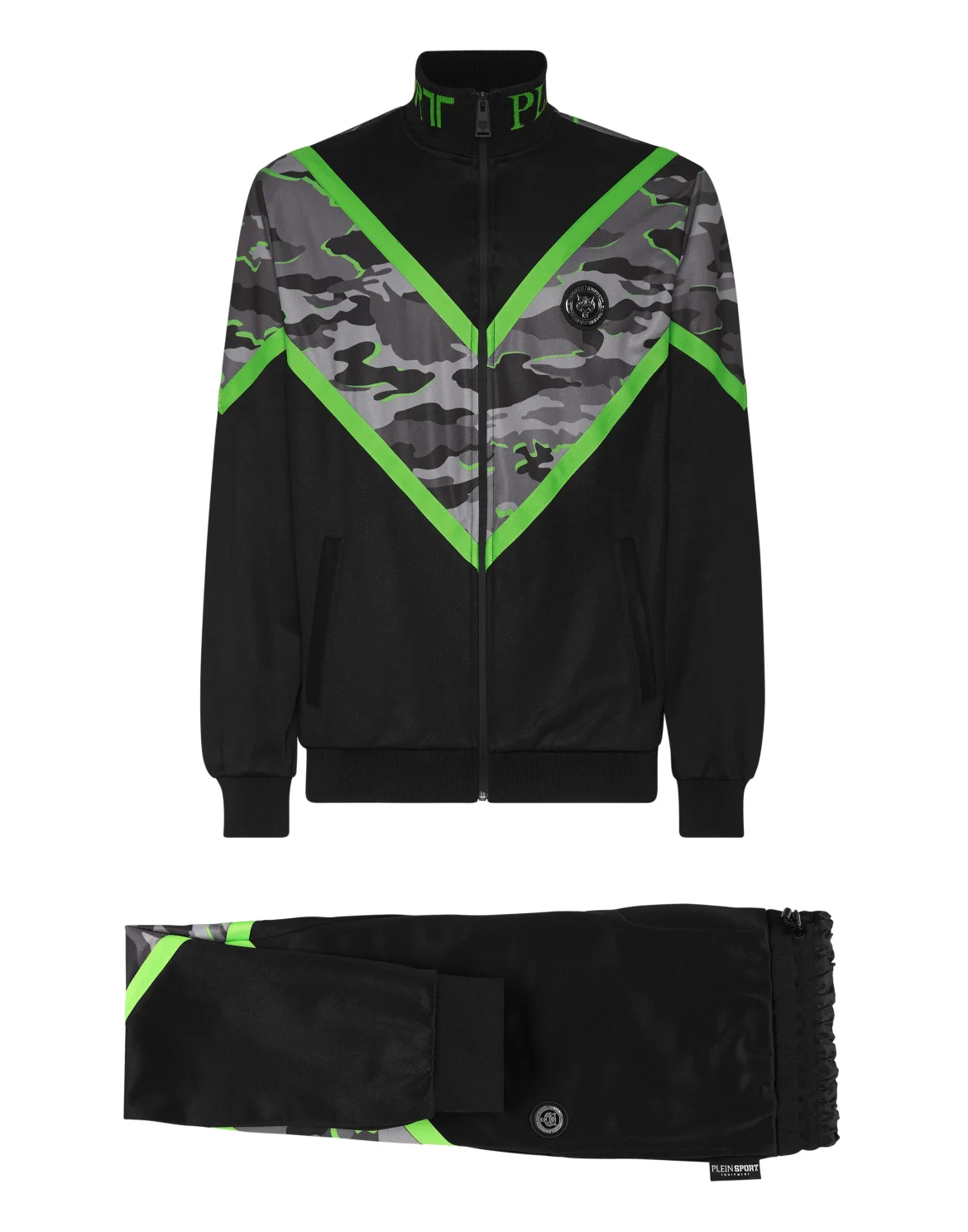Jogging Tracksuit: Top/Trousers Neon Amazon Edition (Camouflage), цвет: Зеленый