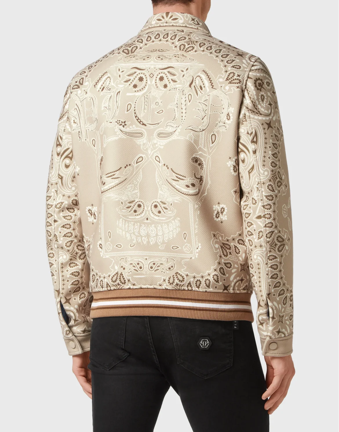 Wool Bomber Paisley Bandana, цвет: Бежевый