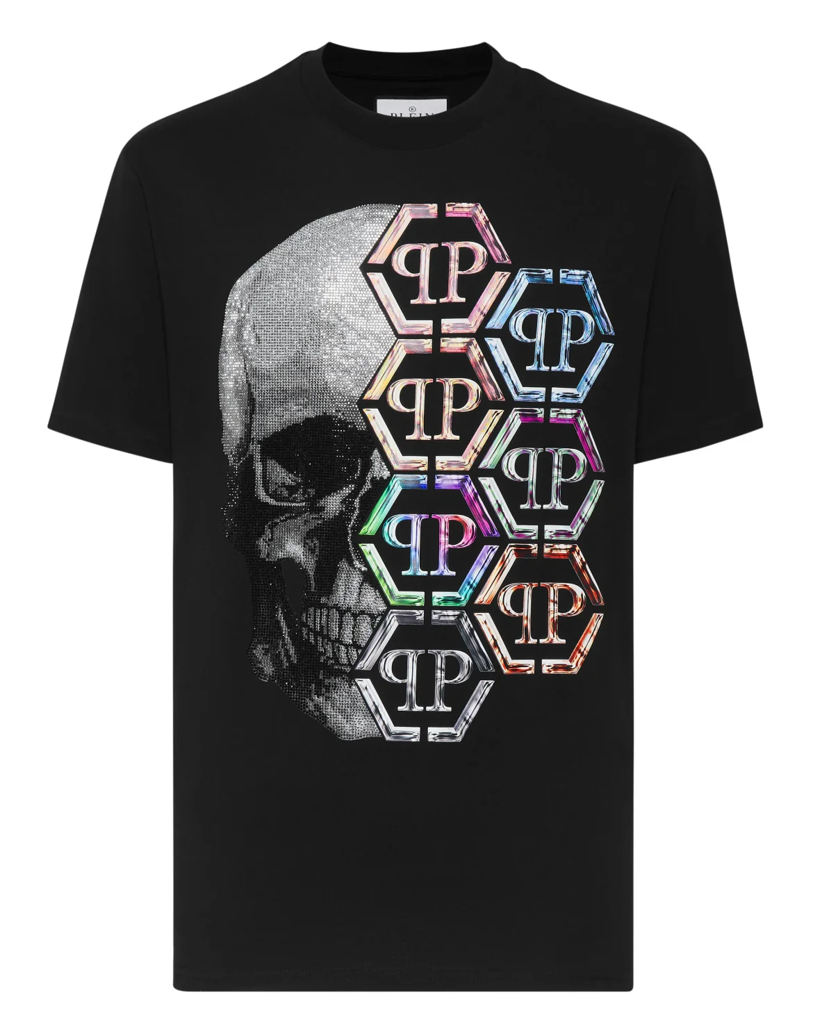 T-shirt Round Neck SS Skull and Plein, цвет: Черный