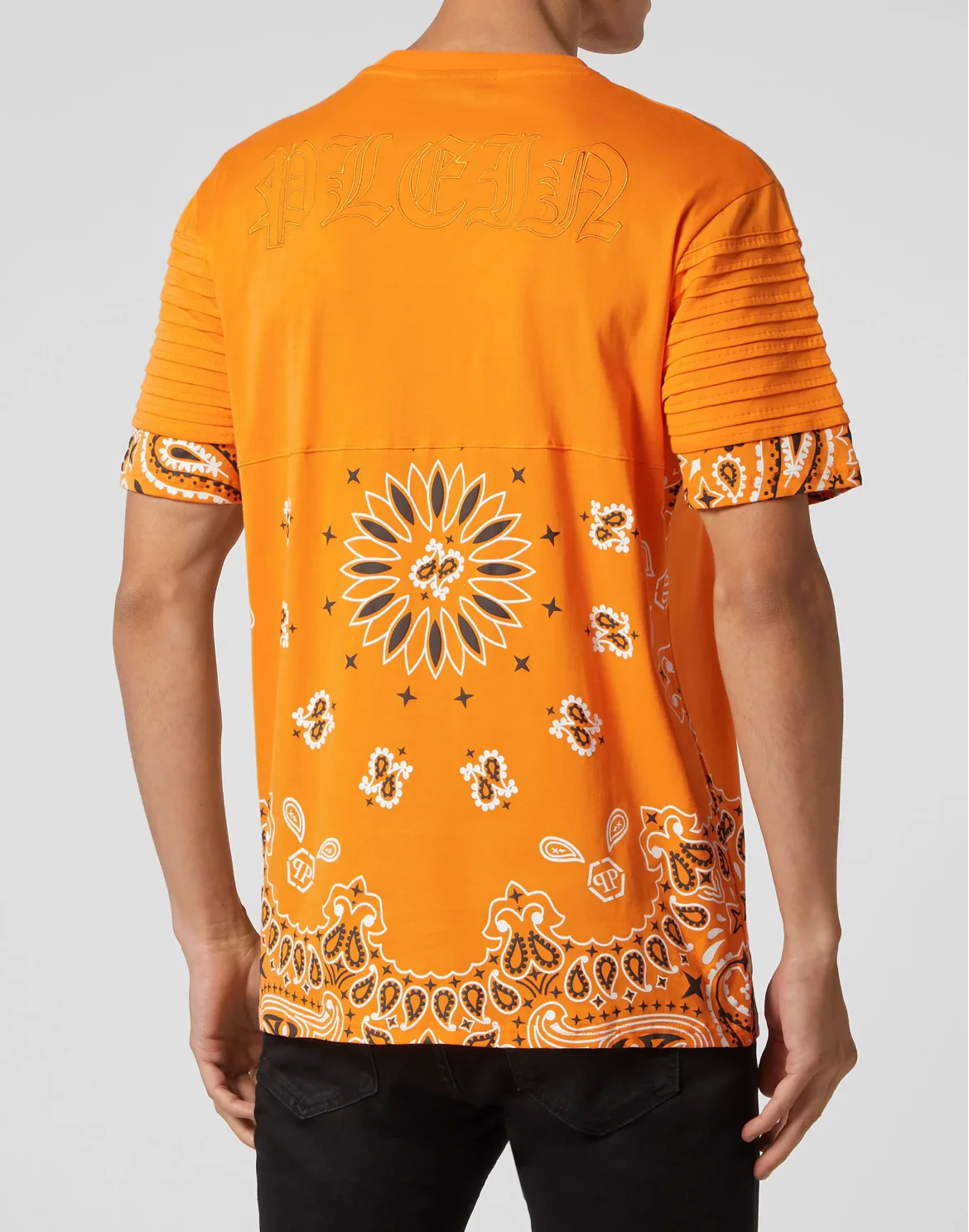 T-shirt Round Neck SS Paisley Bandana, цвет: Оранжевый