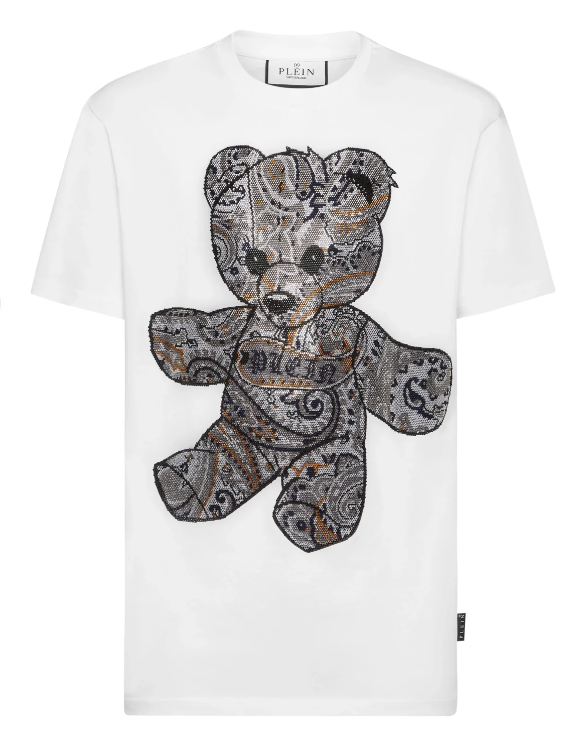 T-shirt Round Neck SS Paisley Teddy Bear, цвет: Белый