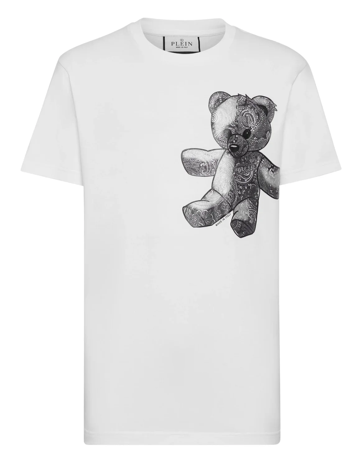T-shirt Round Neck SS Paisley Teddy Bear, цвет: Белый