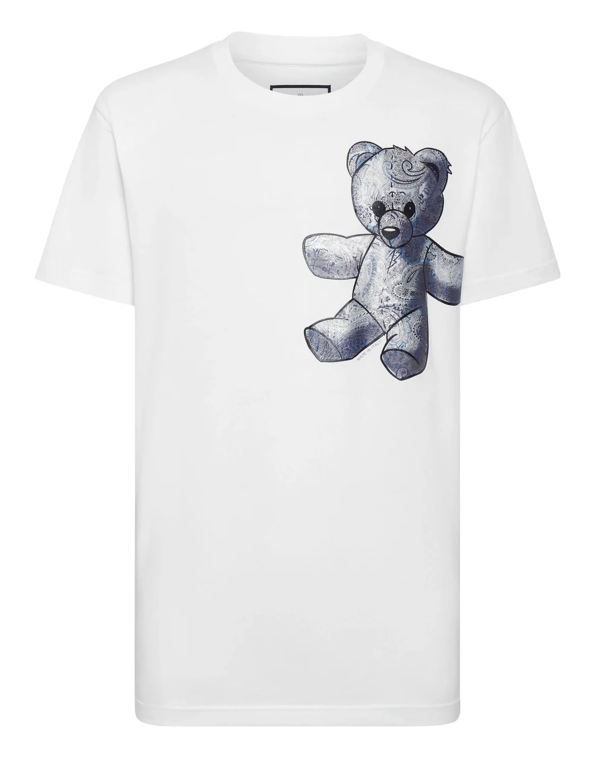 T-shirt Round Neck SS Paisley Teddy Bear, цвет: Белый