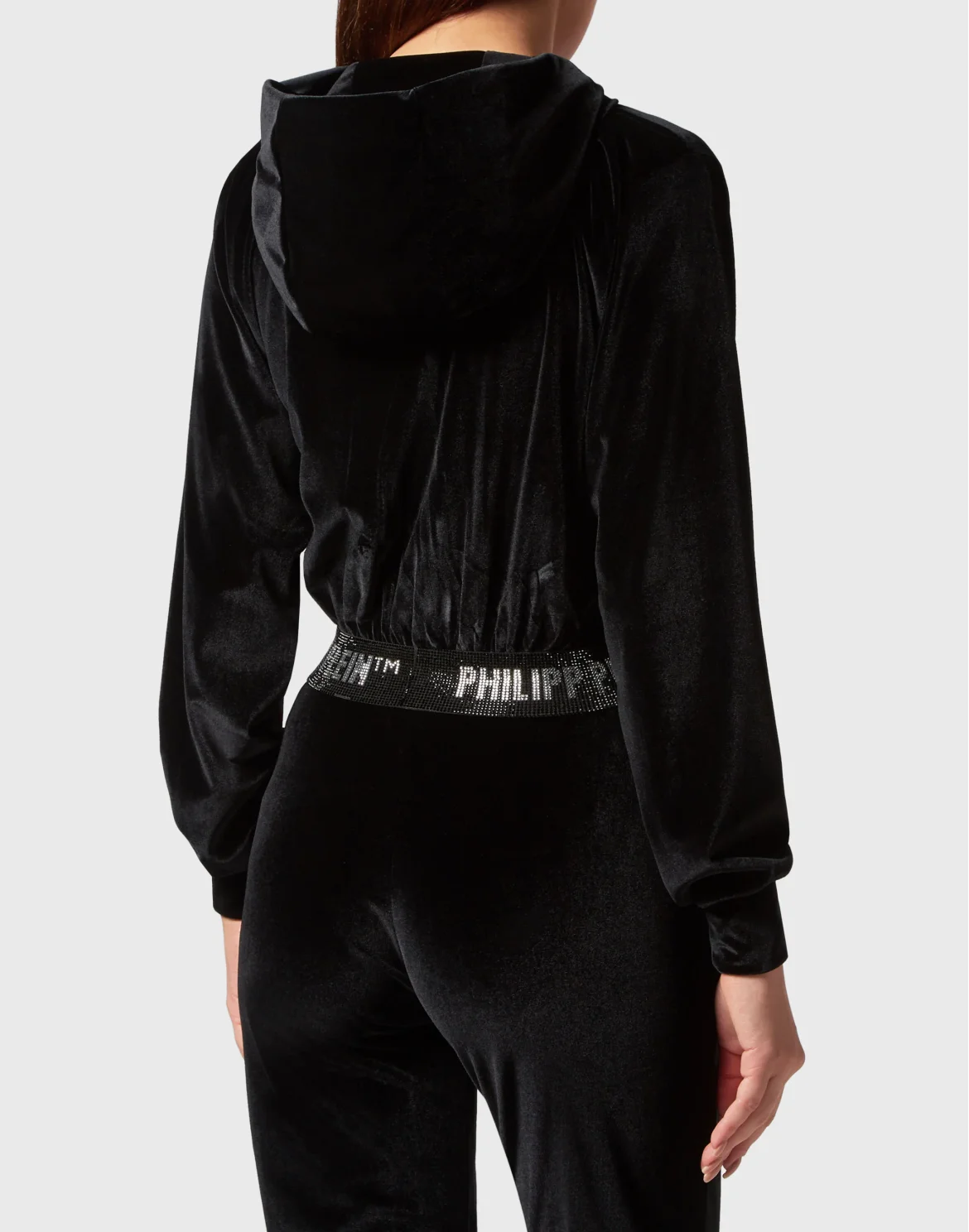 Hoodie Sweatjacket Crystal, цвет: Черный