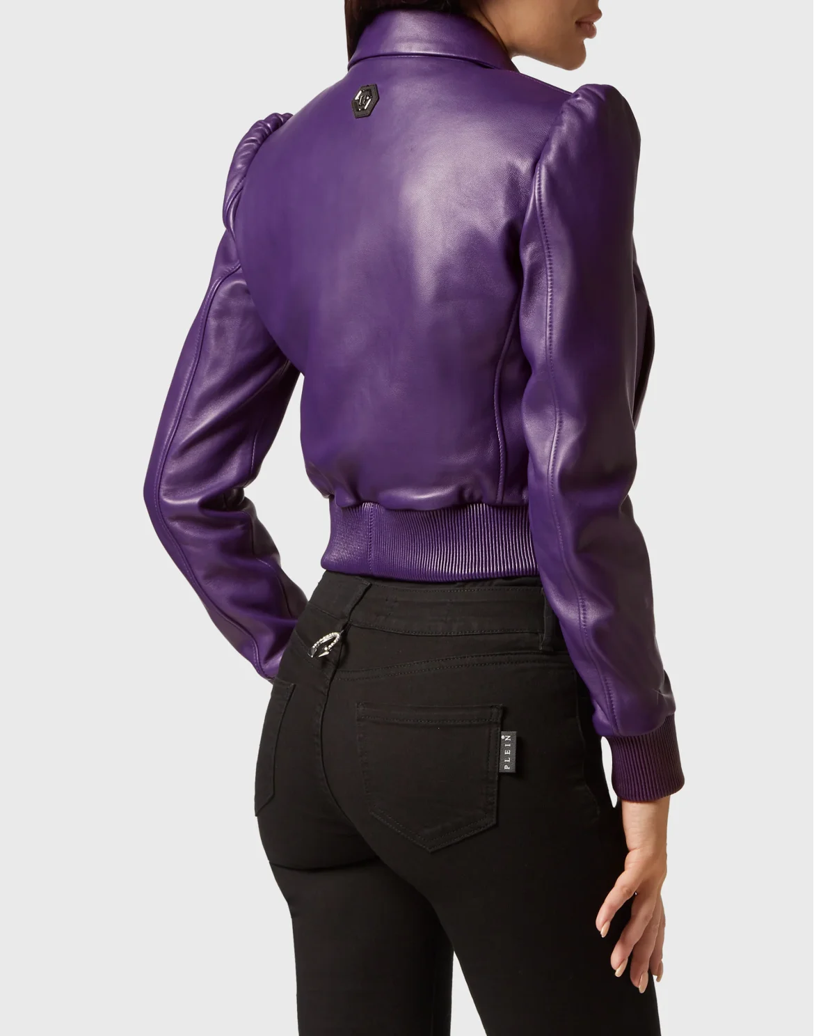 Softy Leather Bomber, цвет: Фиолетовый
